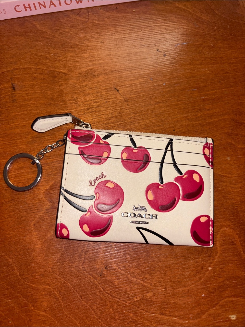 coach cherry wallet - Picture 3 of 3